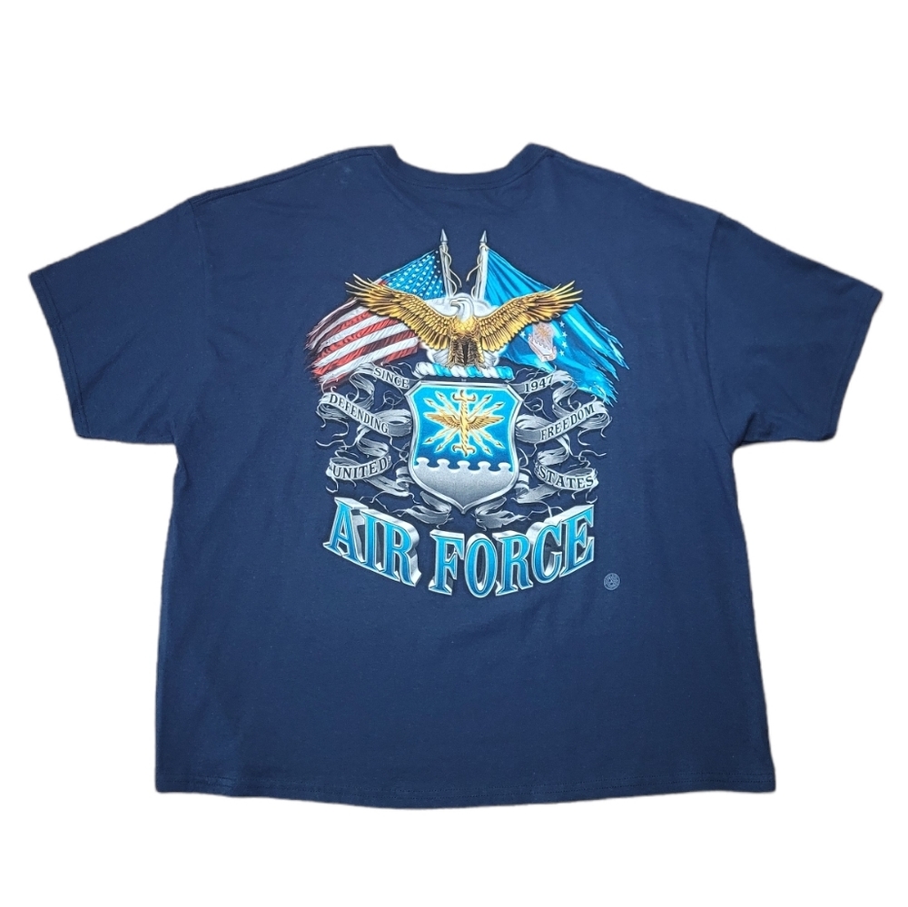 Air Force Defending Freedom Size XXL Blue T-Shirt